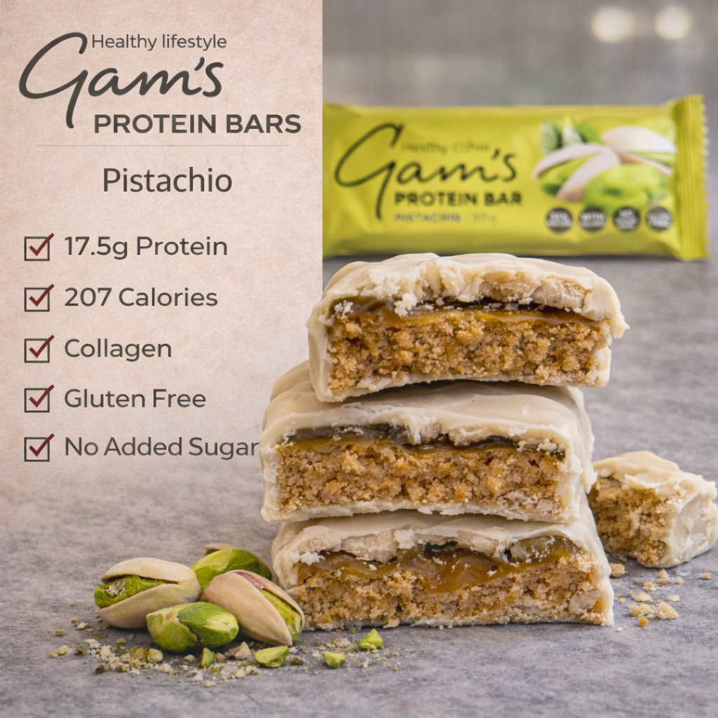Gam's Protein Bar Pistachio 50g | Gam's Protein UK Gam's Protein Bar Pistachio 50g