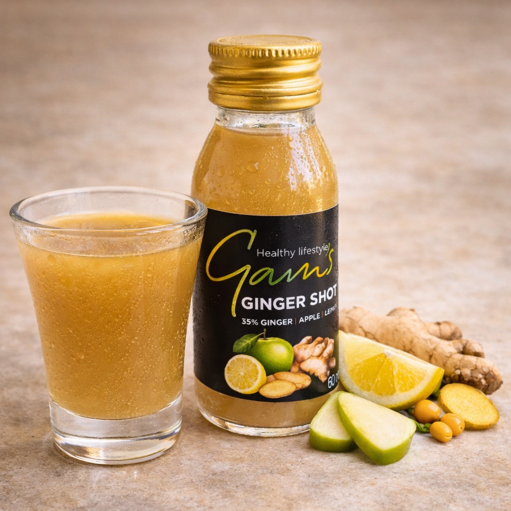 Gam's Ginger Shot Apple & Lemon | Gam's Protein UK Gam's Ginger Shot Apple & Lemon